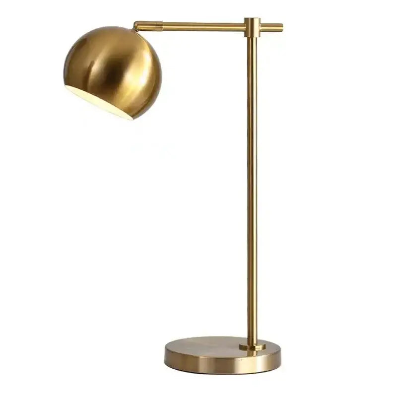 Gold vintage industrial desk lamp bedroom spherical led light