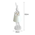 Golden bathing rabbit resin table lamp bedroom decor