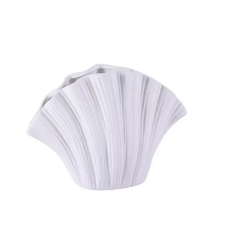 Golden gradient shell ceramic vase living room decor