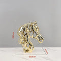 Golden openwork animal sculpture tiger figurine living room decor