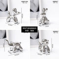 Golden porcelain balloon animal desk ornament living room decor