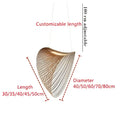 Golden woven nest led pendant chandelier for dining room