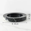 Grand antique black & white marble storage jar kitchen nut bowl