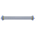 Gray adjustable silicone rolling pin with colorful rings kitchen tool