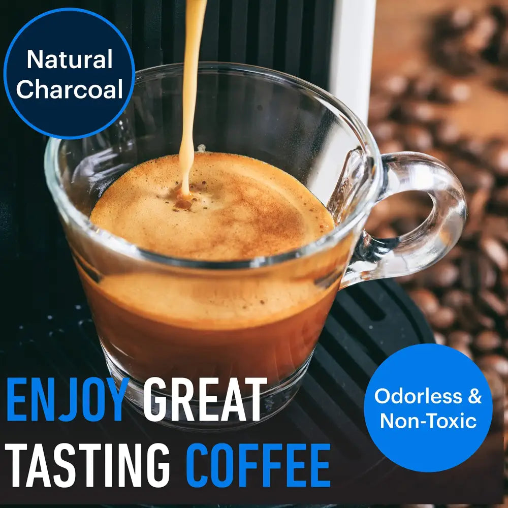 Gray charcoal espresso machine water filter 6 pack kitchen accessory