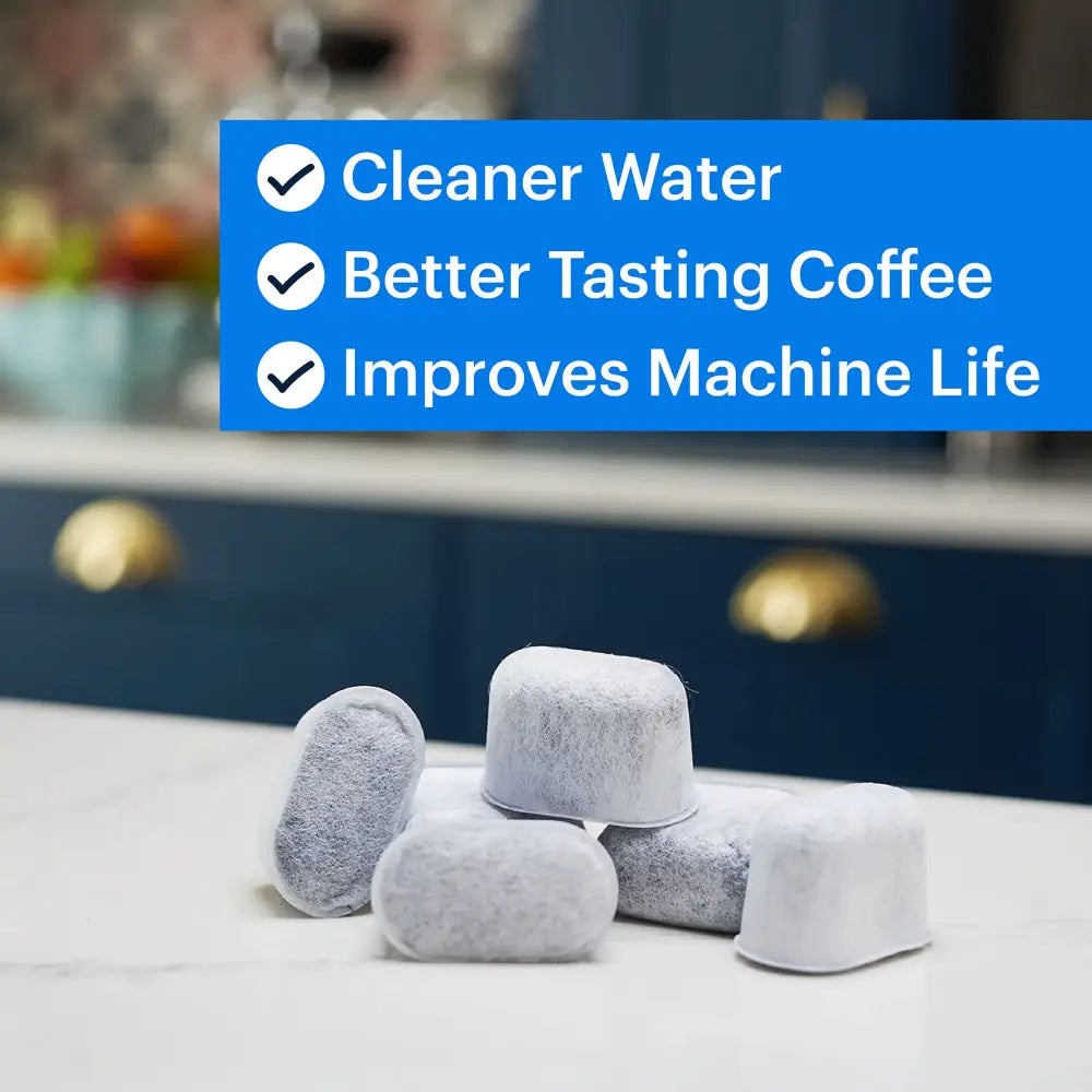 Gray charcoal espresso machine water filter 6 pack kitchen accessory