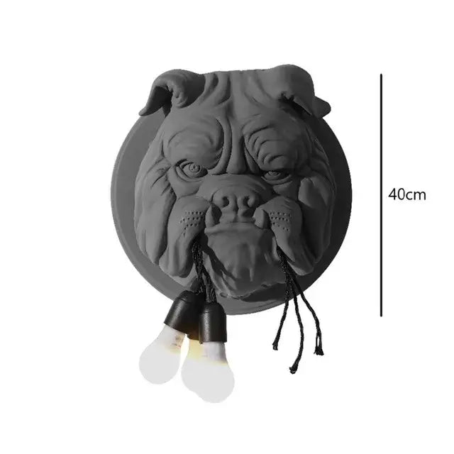 Gray decorbites bulldog led wall lamp for living room