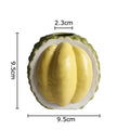 Green and yellow durian ceramic vase set for living room decor