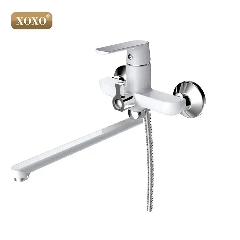 Green & chrome bath shower faucet set with handheld – bathroom