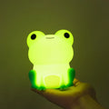 Green silicone frog night light bedroom dimmable lamp