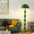 Green wavy circle mushroom floor lamp living room lighting