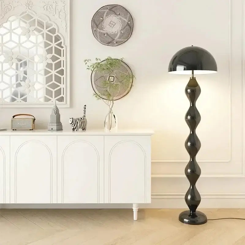 Green wavy circle mushroom floor lamp living room lighting