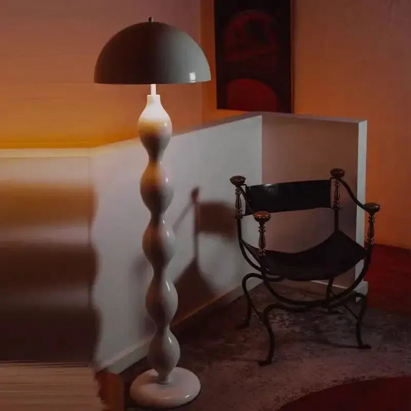 Green wavy circle mushroom floor lamp living room lighting