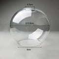 Hand blown clear glass globe lampshade for living room lighting