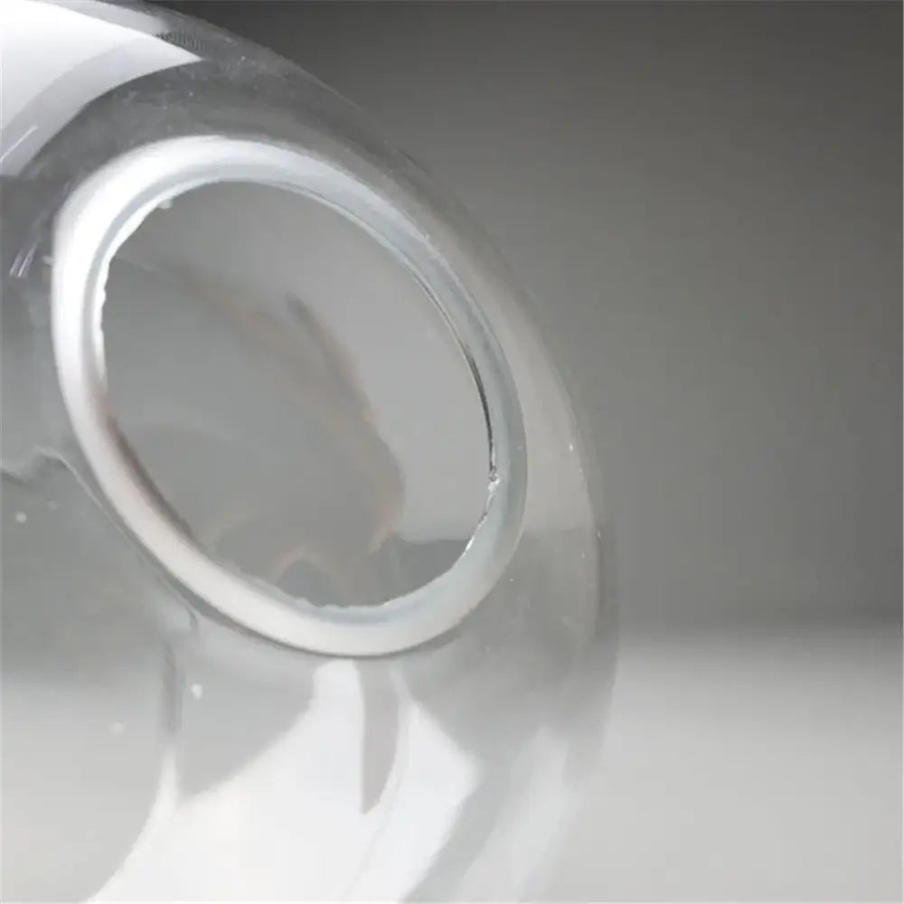 Hand blown clear glass globe lampshade for living room lighting