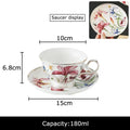 Hand painted iris flower porcelain tea cup – dining room tableware