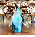 Handmade colorful crystal sika deer figurine living room glass decor
