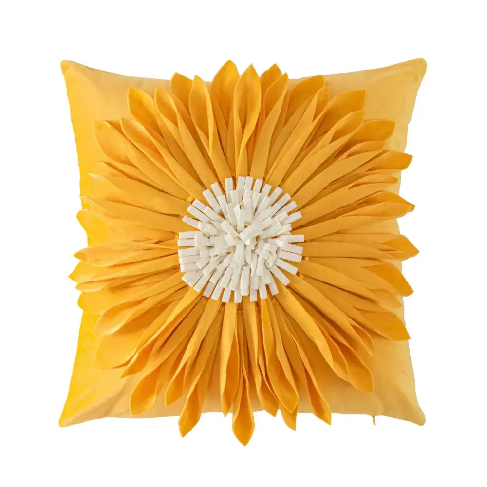 Handmade flower cushion cover set living room floral pillows