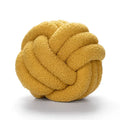 Handmade knotted boucle circle plush pillow bedroom decor