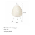 Handmade wabi sabi cream paper floor lamp living room tripod light