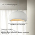 Handmade wabi sabi off white pendant lamp dining room lighting