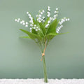 Handmade white bellflower artificial flowers wedding decor bouquet
