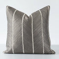 Herringbone jacquard cushion cover beige & white living room pillow