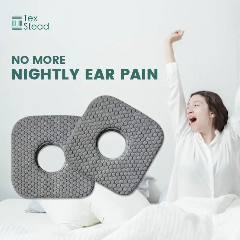 Hexagonal gray ear guard pillow bedroom side sleeper support