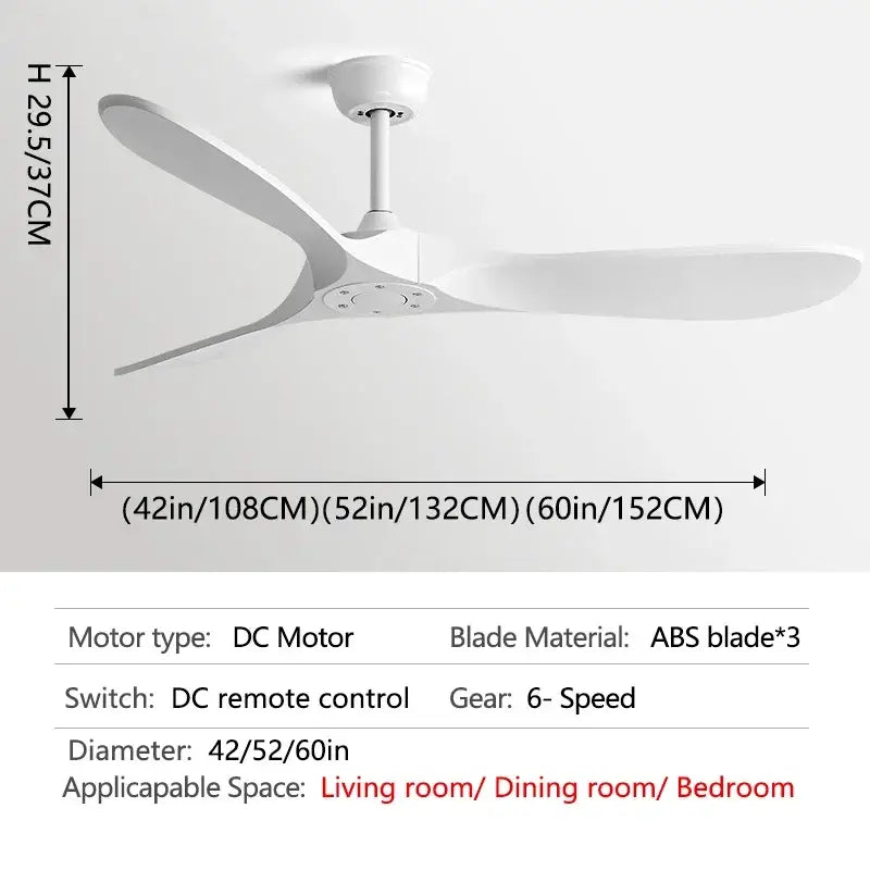 Industrial black and dark wood vintage ceiling fan bedroom with remote