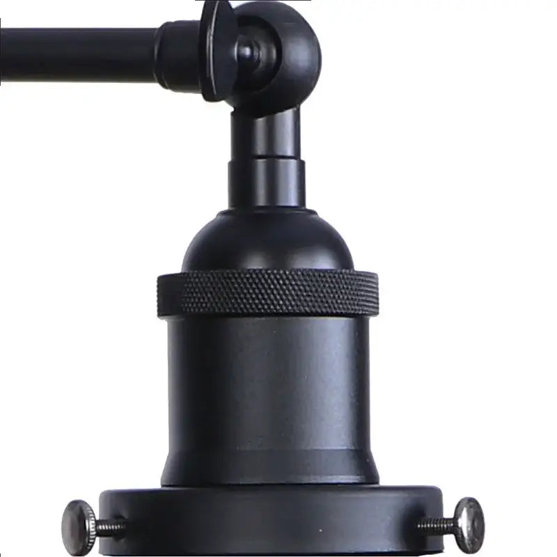 Industrial black and white wall light fixture bedroom sconce