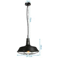 Industrial black & copper iron pendant lights dining room wire cage