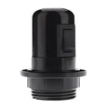 Industrial black e27 base bulb socket lamp holder bedroom switch