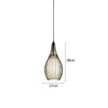Industrial black iron cage pendant lights for dining room
