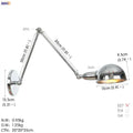 Industrial black loft antique edison wall light bedroom swing arm