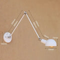 Industrial black matte swing arm wall sconce bedroom reading light