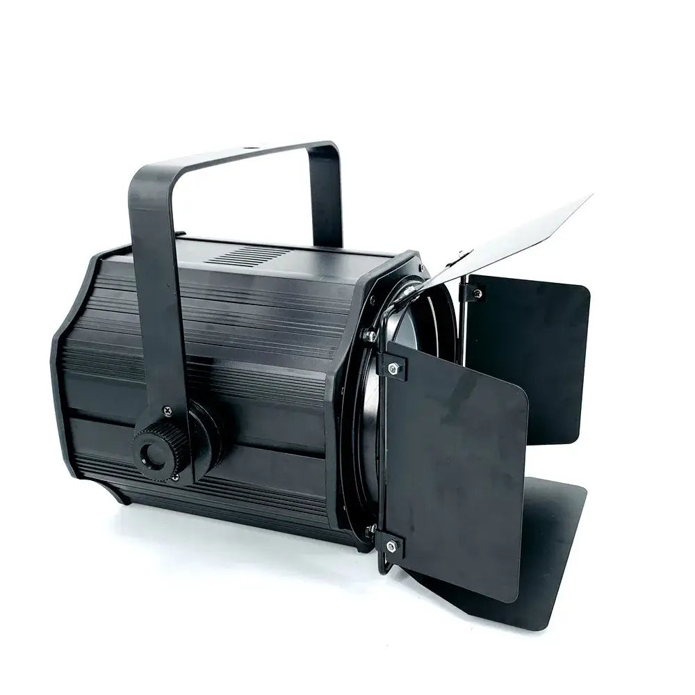 Industrial black metal stage lighting with barn doors stage effect