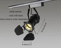 Industrial black spotlight rail light commercial store lighting