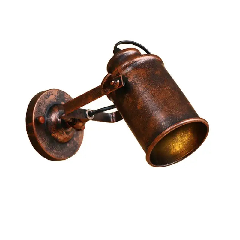 Industrial black vintage wall light with adjustable arm kitchen sconce