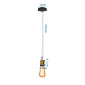 Industrial black white & copper iron pendant light dining room