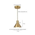 Industrial brass iron art led pendant light kitchen decor