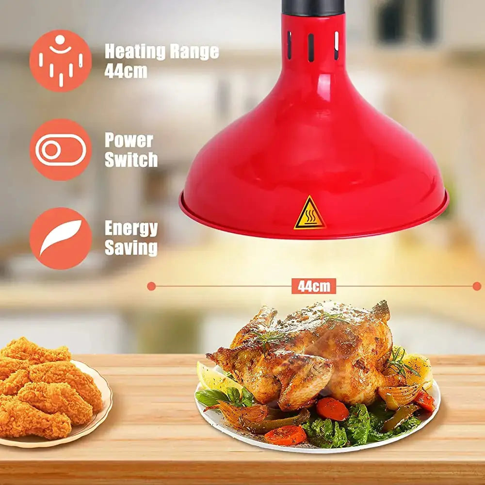 Industrial copper electric heat lamp 5 pack kitchen pendant heater
