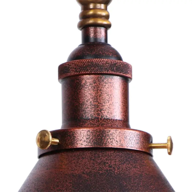 Industrial copper iron led wall lamp with pull chain for bedroom