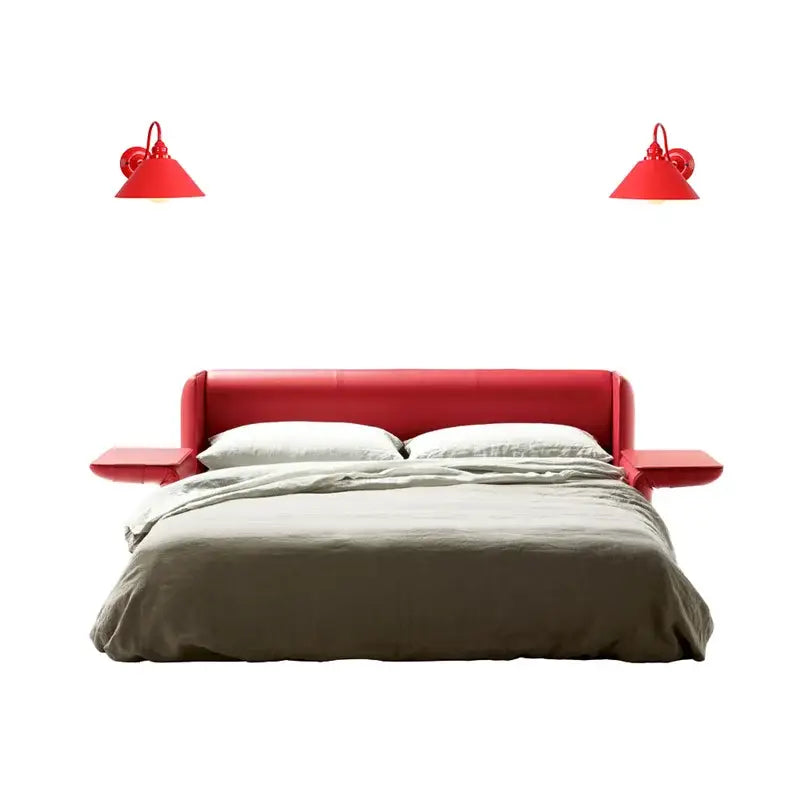 Industrial edison red led wall lamp – bedroom vintage sconce
