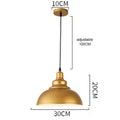 Industrial gold wrought iron geometric pendant light dining room