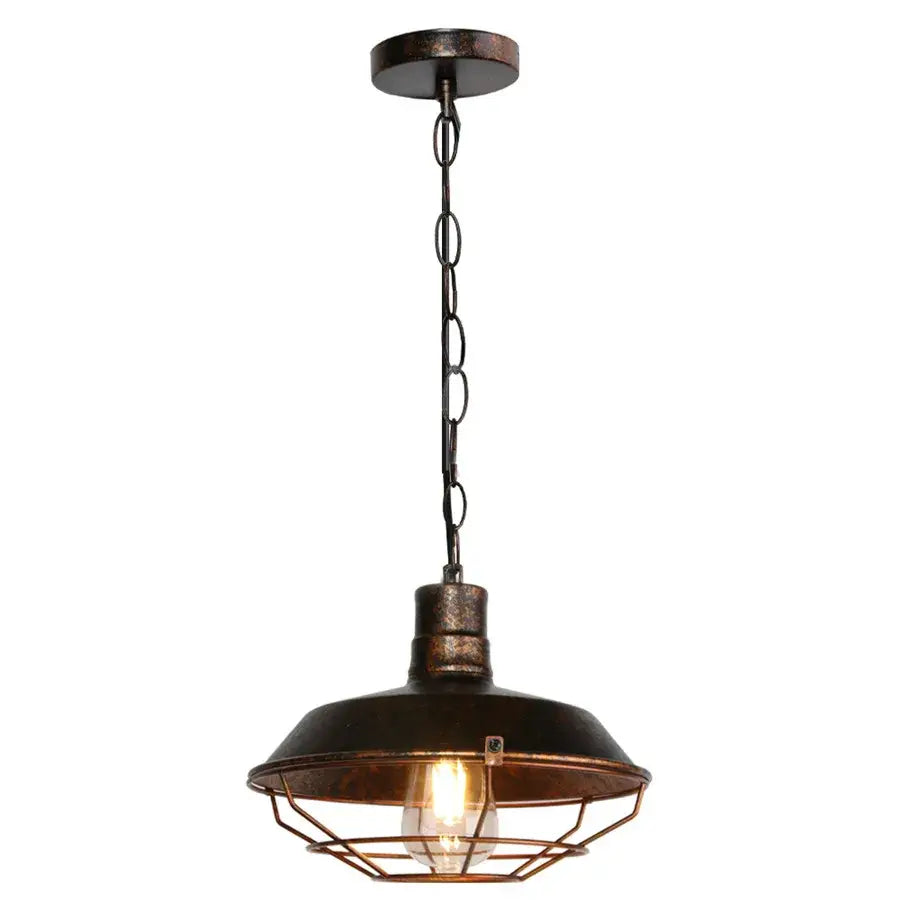 Industrial iron dome pendant light kitchen cafe decor