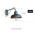 Industrial iron outdoor garden wall lamp for porch or patio
