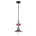 Industrial retro black & bronze water pipe pendant light kitchen fixture