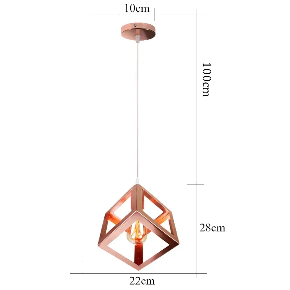 Industrial retro multi color iron pendant light kitchen dining room