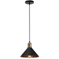 Industrial retro pendant lamp hammered copper – dining room light
