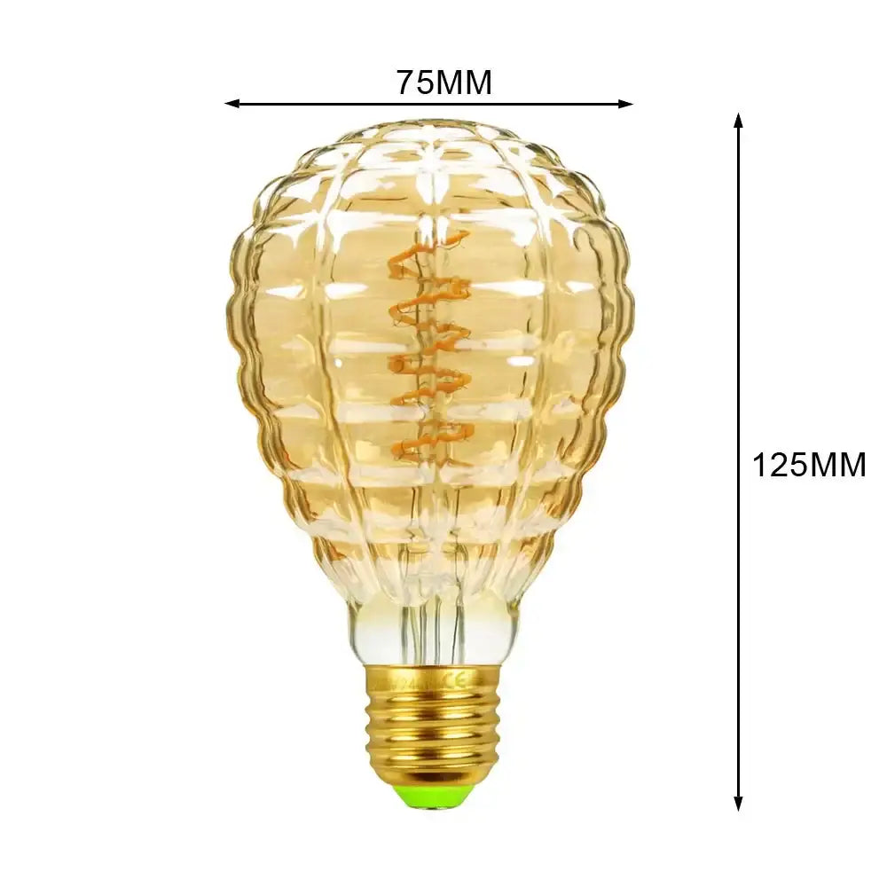 Industrial retro vintage led edison bulb living room warm light